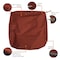 Classic Accessories Ravenna Water-Resistant 25x25x5" Patio Seat Cushion Cover, Spice 60-402-011701-RT - alternate 7